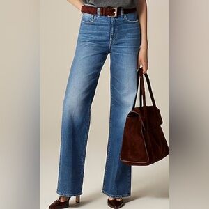 NWT - J Crew Petite Denim Trouser High Rise Jean Size 27P Charlotte Wash